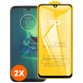 Mobigear Premium Motorola Moto G8 Plus Tempered Glass Screen Protector - Case Friendly - Black (2-Pack)