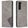Mobigear Rhombus Slim Samsung Galaxy S23 Plus Wallet case - Grey