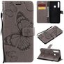 Mobigear Butterfly Huawei Y6p Wallet case - Grey
