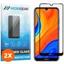 Mobigear Premium Huawei Y6s Cristal templado Protector de pantalla - Compatible con fundas - Negro (pack de 2)