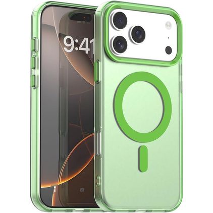 Mobigear Shockproof iPhone 18 Pro MagSafe Hard Case Back cover - Green