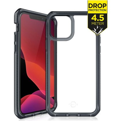 ITSKINS SupremeClear iPhone 12 Fodral Hårdplast Skal Stötsäkert - Transparent / Svart