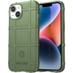 Mobigear Rugged Shield iPhone 15 Plus TPU flexible Carcasa Antigolpes - Verde