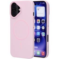 Mobiparts Slim Line iPhone 16 MagSafe Plástico rígido Capa traseira - Blush Pink