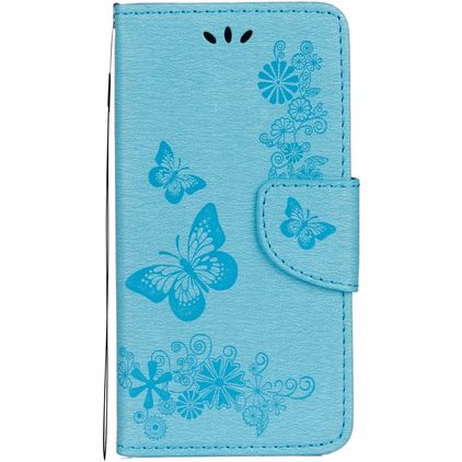 Mobigear Butterfly iPhone XS Wallet case - Blue