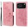 Mobigear Flowers iPhone 18 Pro Etui z klapką typu portfel - Różowe złoto