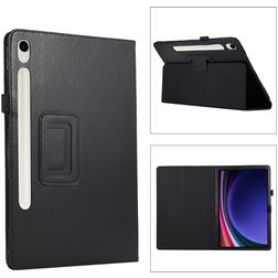 Mobigear Classic Samsung Galaxy Tab S11 Lompakkokotelo + Kynänpidike - Musta