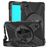 Mobigear SureGrip XGuard Samsung Galaxy Tab A7 Lite Case Plastic / Silicone Back cover + Shoulder Strap + Stand - Black