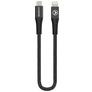 Kabel Mobilize Strong Nylon USB-C na Apple Lightning 0,2 m - Černá