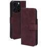 Mobiparts Classic Wallet MagSafe iPhone 16 Pro Funda tipo libro Cartera - Velvet Red