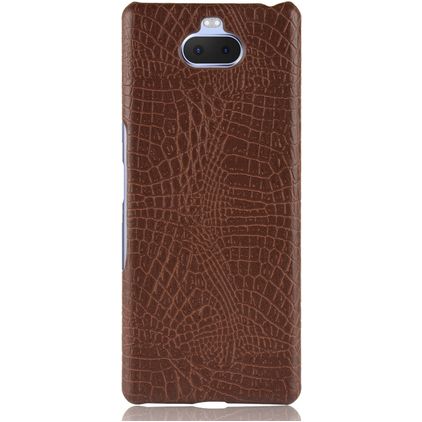 Mobigear Croco Sony Xperia 10 Plus Hardcase Etui plecki - Brązowy