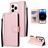 Mobigear Wallet iPhone 14 Pro Wallet case - Rose Gold