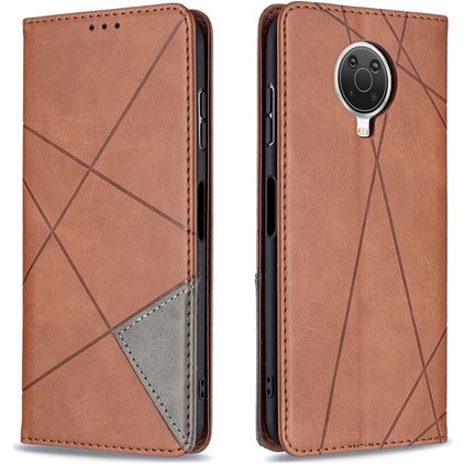 Mobigear Rhombus Slim Nokia G20 Funda tipo libro - Marrón