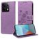Mobigear Flowers POCO X6 Pungetui med Seddelrum - Lilla