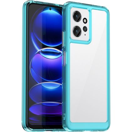 Mobigear Crystal Xiaomi Redmi Note 12 Plástico rígido Capa traseira - Transparente / Turquesa