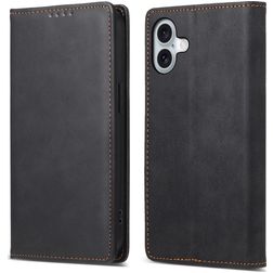 Mobigear Wallet iPhone 16 Plus Funda tipo libro Cartera - Negro