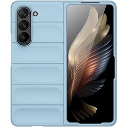 Mobigear Bumpy Samsung Galaxy Z Fold 5 Flexibilní TPU Zadní kryt - Modrá