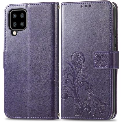 Mobigear Clover Samsung Galaxy A22 5G Plånboksfodral med sedelfack - Lila