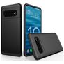 Mobigear Card Samsung Galaxy S10 Fodral Hårdplast Skal Stötsäkert med korthållare - Svart