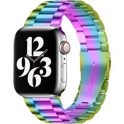 Mobigear Antwerp Bracelete Aço inoxidável Fecho borboleta para Apple Watch - 42/41/40/38 mm - Colorido