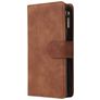 Mobigear Zipper Samsung Galaxy A41 Cover a libro portafoglio - Marrone