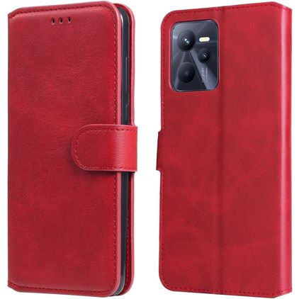 Mobigear Wallet Realme C35 Cover a libro portafoglio - Rosso