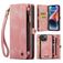 CaseMe 008 iPhone 14 Plus Funda tipo libro 2 en 1 con carcasa extraíble Cartera - Rosa