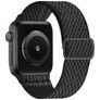 Mobigear W Texture Nylon Apple Watch Armband Elastiskt band - 42/41/40/38 mm - Svart