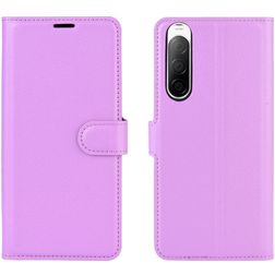 Mobigear Classic Sony Xperia 10 II Wallet case - Purple
