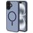 Mobiparts Hardcover iPhone 16 Plus MagSafe Hardcase Etui plecki - Satin Blue