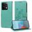 Mobigear Flowers POCO X6 Cover a libro portafoglio - Verde
