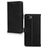 Mobilize Wallet iPhone 17e Piel auténtica Funda tipo libro Cartera - Negro