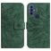 Mobigear Sunflower TCL 30E Wallet case - Green