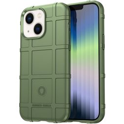 Mobigear Rugged Shield iPhone 14 TPU flexível Capa traseira Antichoque - Verde