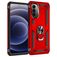 Mobigear Armor Ring Motorola Moto G82 Funda Plástico rígido Carcasa Antigolpes con anillo - Rojo
