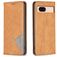 Mobigear Rhombus Slim Google Pixel 8a Cover a libro - Cognac