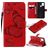 Mobigear Butterfly Samsung Galaxy A21s Plånboksfodral med sedelfack - Röd