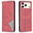 Mobigear Rhombus Slim iPhone 18 Pro Max Funda tipo libro - Rojo