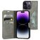 Mobiparts Classic Wallet iPhone 14 Pro Wallet case - Granite Grey