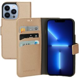 Mobiparts Saffiano Wallet iPhone 13 Pro Capa livro Carteira - Copper