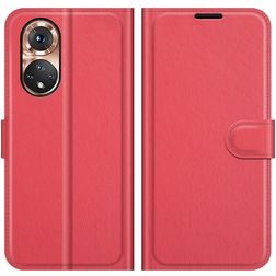 Mobigear Classic HONOR 50 Cover a libro portafoglio - Rosso