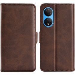 Mobigear Slim Magnet HONOR X7 Cover a libro portafoglio - Marrone