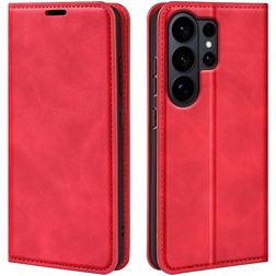 Mobigear Retro Slim Samsung Galaxy S26 Ultra Cover a libro portafoglio - Rosso