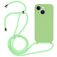 Mobigear Lanyard iPhone 14 Plus Silicone Case with lanyard - Green
