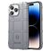 Mobigear Rugged Shield iPhone 14 Pro Max TPU flexível Capa traseira Antichoque - Cinzento