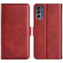 Mobigear Slim Magnet Motorola Moto G62 Capa livro Carteira - Vermelho