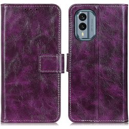 Mobigear Basic Nokia X30 Wallet case - Purple
