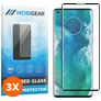 Mobigear Curved Motorola Edge Plus Cristal templado Protector de pantalla - Compatible con fundas - Negro (pack de 3)