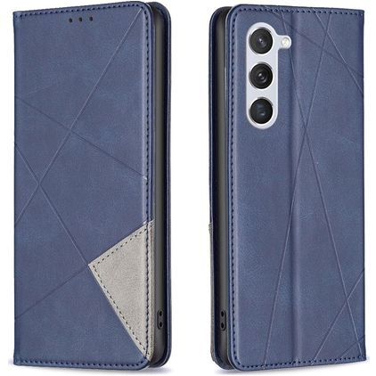 Mobigear Rhombus Slim Samsung Galaxy S25 Wallet case - Blue