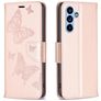 Mobigear Butterfly Samsung Galaxy A54 Wallet case - Rose Gold